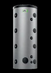 Zasobnik buforowy Storatherm Heat HF 300 bez wężownicy i otworu rewizyjnego, z izolacją cieplną.