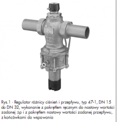 SAMSON Regulator różnicy ciśnień i przepływu TYP 47-1 DN 50