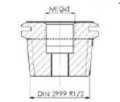Danfoss Nypel redukcyjny do montażu czujnika - M10X1
