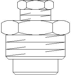 Śrubunek dławikowy, pojedynczy  dla następujących średnic rur: 1" x 8/10/12 mm 