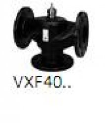 Zawór trójdrogowy VXF40.15-1.9 kołnierzowy, PN 16, -10..+150stC, skok20/40mm