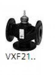 Zawór trójdrogowy VXF21.24  DN 25 kołnierzowy, PN 16, -10..+150stC, skok20/40mm