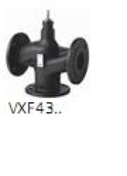 Zawór trójdrogowy VXF43.80-100 kołnierzowy, PN 16, -20..+220stC, skok 40mm