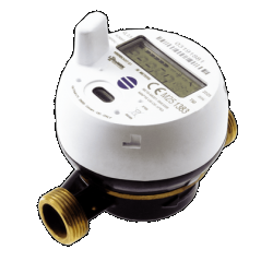 BMETERS Bemeters wodomierz HYDRODIGIT -S1 COMBO 1/2" AF Q3-2,5m3/h DN15 R250/R160 długość 130mm ,max 90 C,