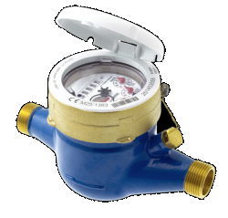 BMETERS Bemeters wodomierz GMDM-I 1/2"AF Q3-2,5M3/h DN15 R100/R50 GWINT długość 300mm ,max 50 C,